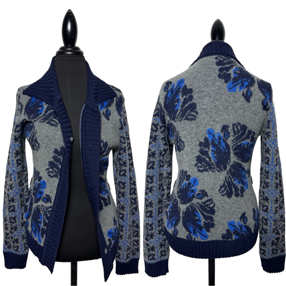 Oilily Floral Wool Cardigan